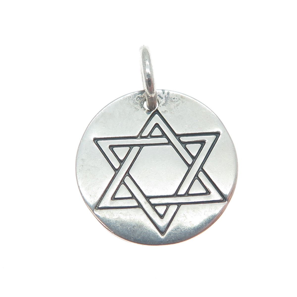 BRIGHTON 925 Sterling Silver Vintage Star of David Judaica Mini Charm Pendant