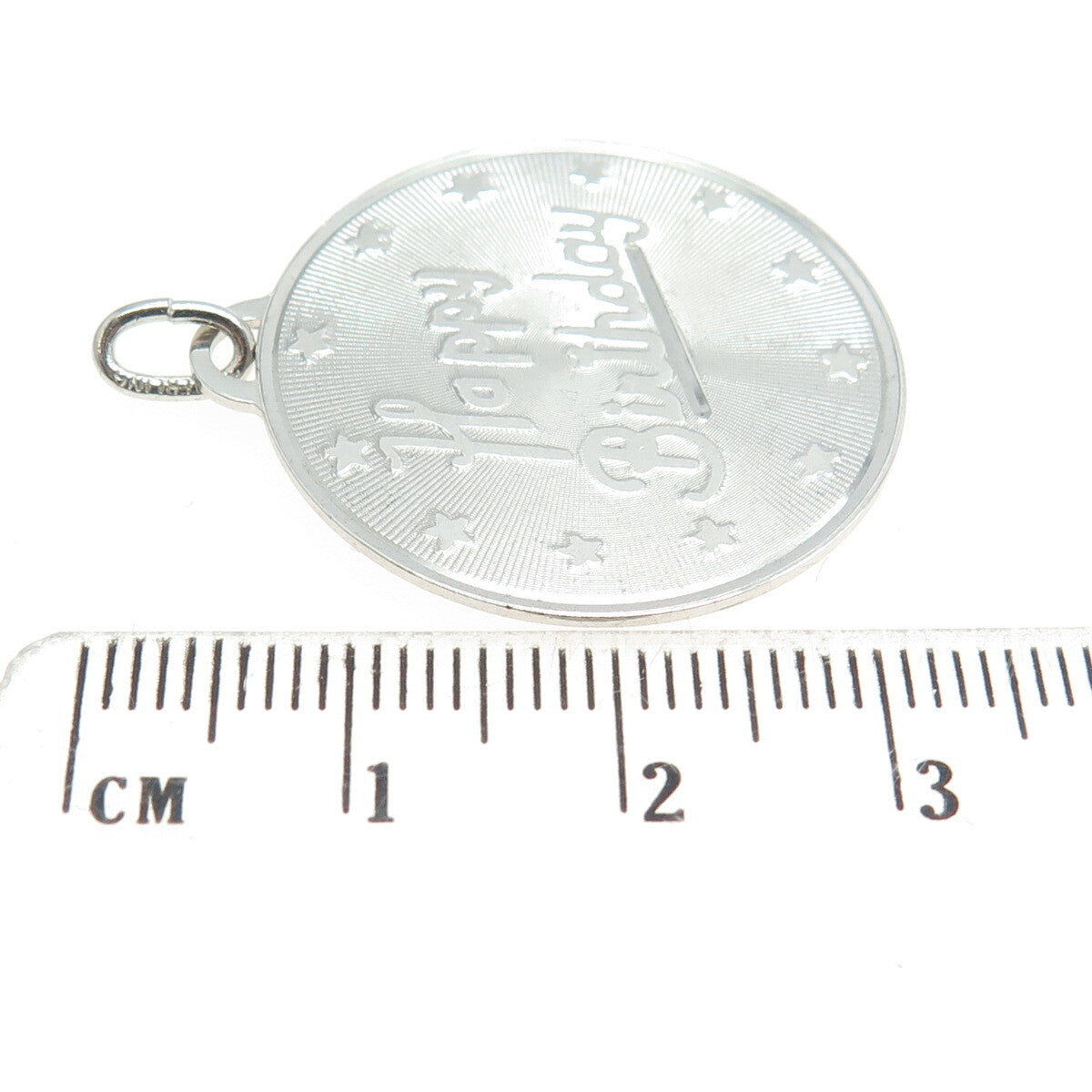 B. A. BALLOU & CO. 925 Sterling Silver Vintage "Happy Birthday" Pendant