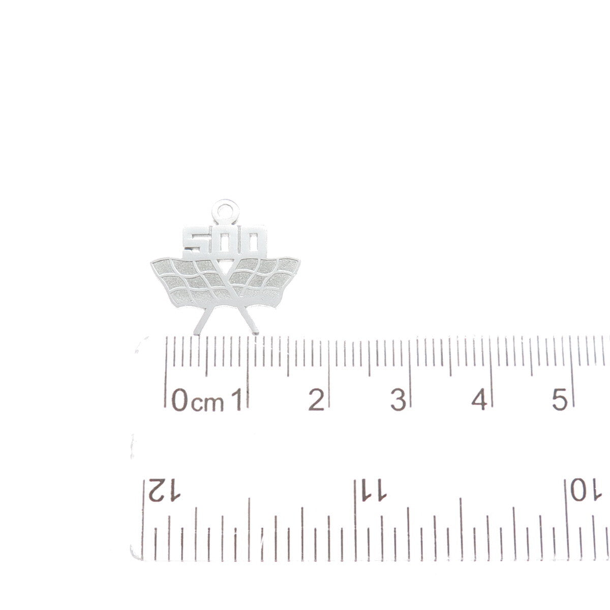 RQC REMBRANDT 925 Sterling Silver Vintage 500 Racing Flags Charm Pendant