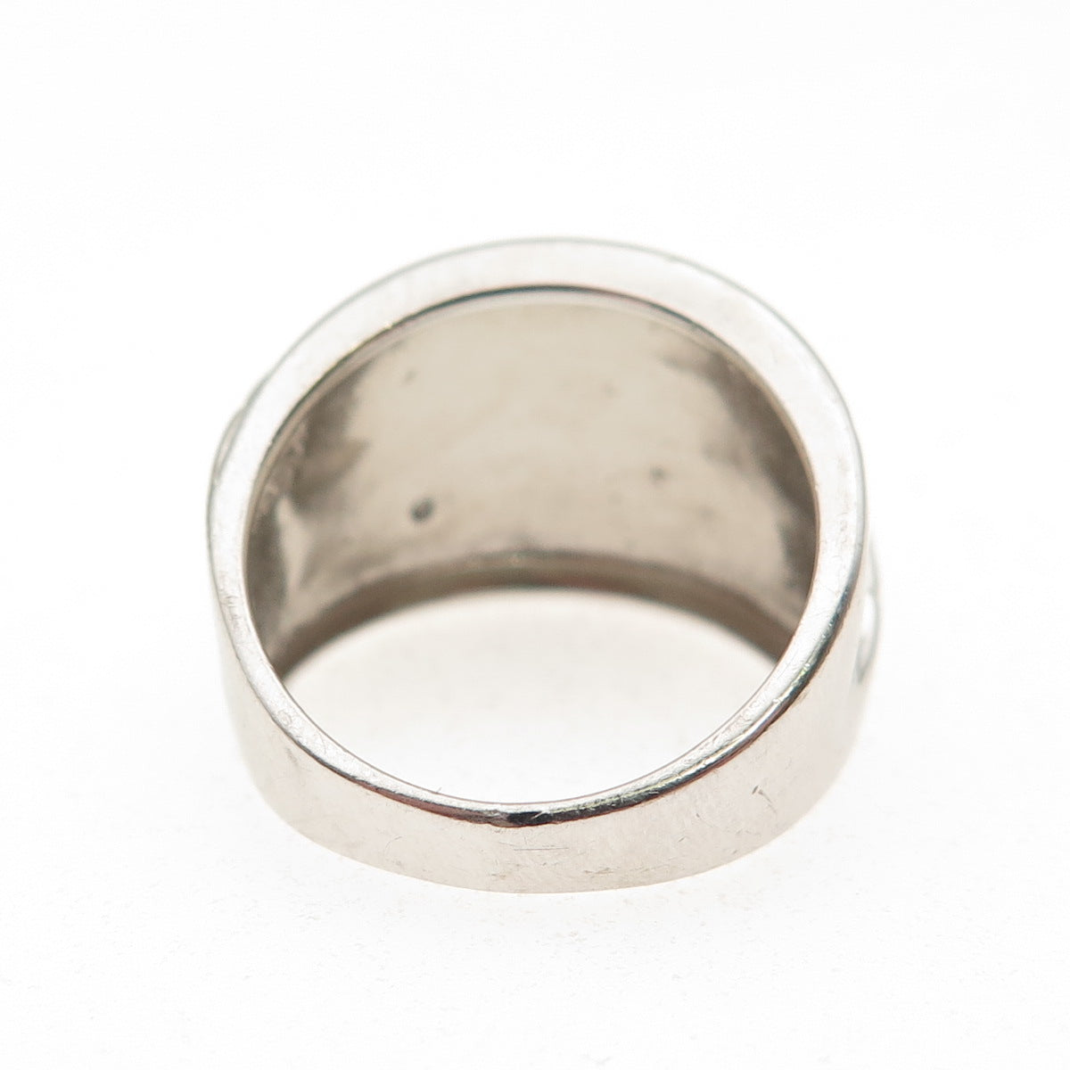 Ross Simons 925 Sterling Silver Real Diamond Accent & Sapphire Ring Size 6.25