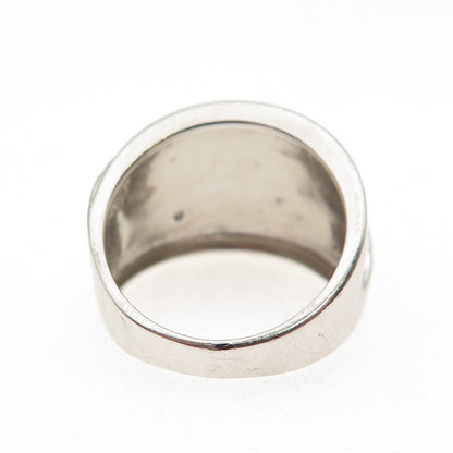 Ross Simons 925 Sterling Silver Real Diamond Accent & Sapphire Ring Size 6.25