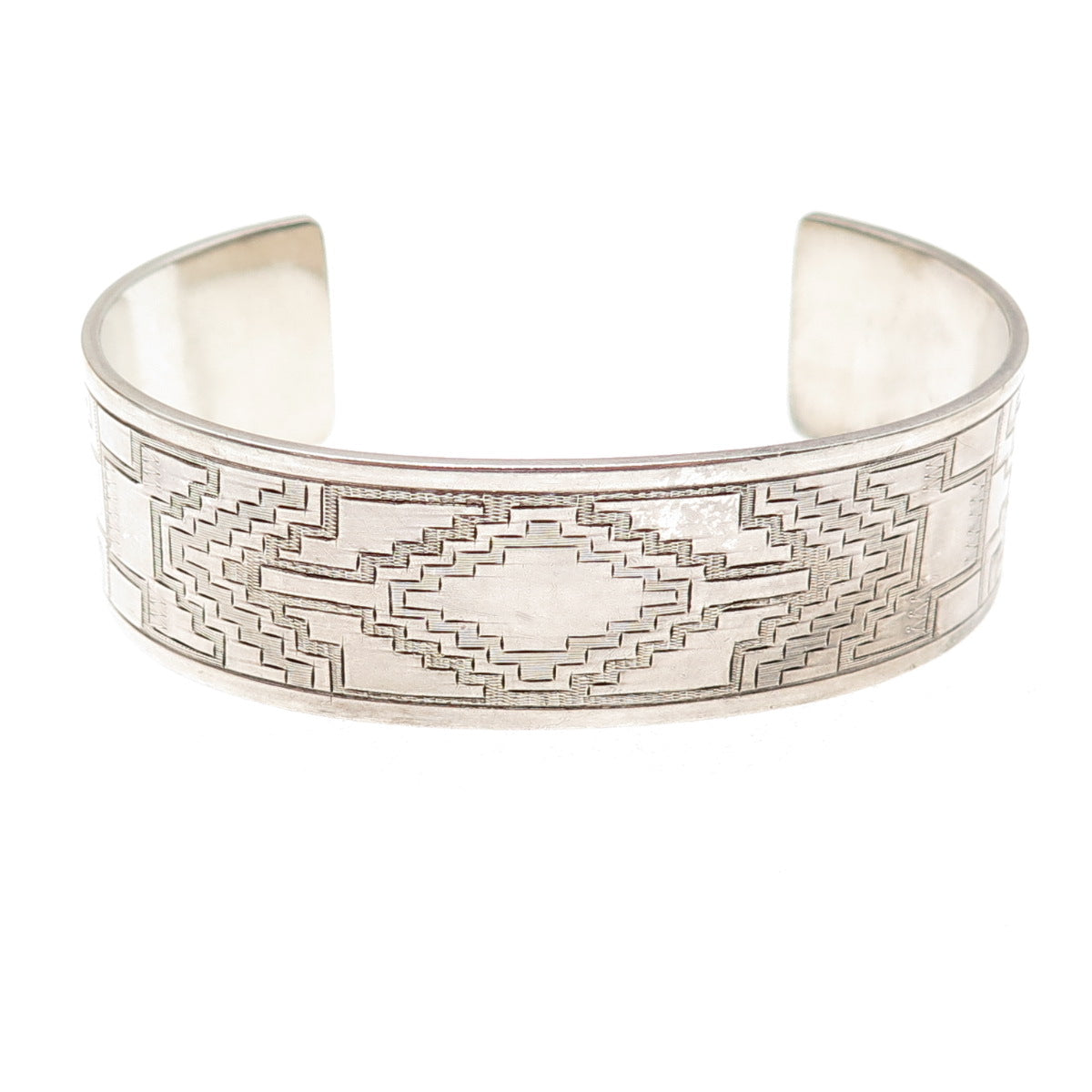 Clayton Chez Tsosie Navajo Old Pawn 925 Sterling Vintage Adjustable Bracelet 7"