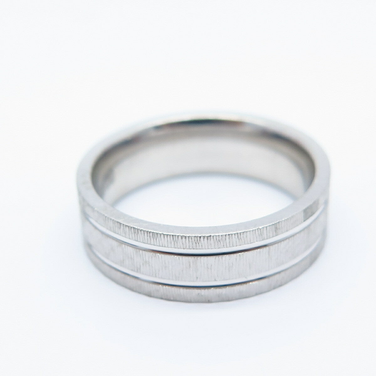 925 Sterling Silver Textured Band Ring Size 5.75