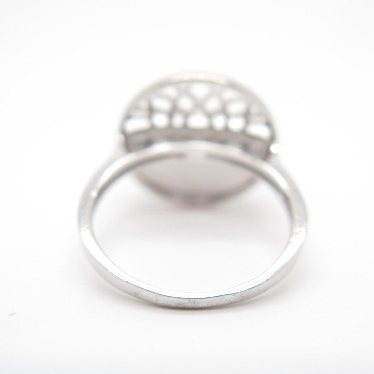 925 Sterling Silver C Z Modernist Ring Size 6.75