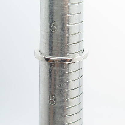 925 Sterling Silver Round-Cut C Z Half Eternity Stackable Band Ring Size 7