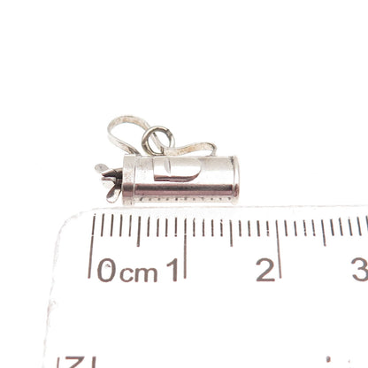 925 Sterling Silver Antique Art Deco Golf Club 3D Mini Charm Pendant