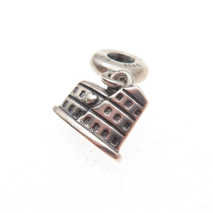 Pandora 925 Sterling Silver Rome Colosseum Dangle Charm