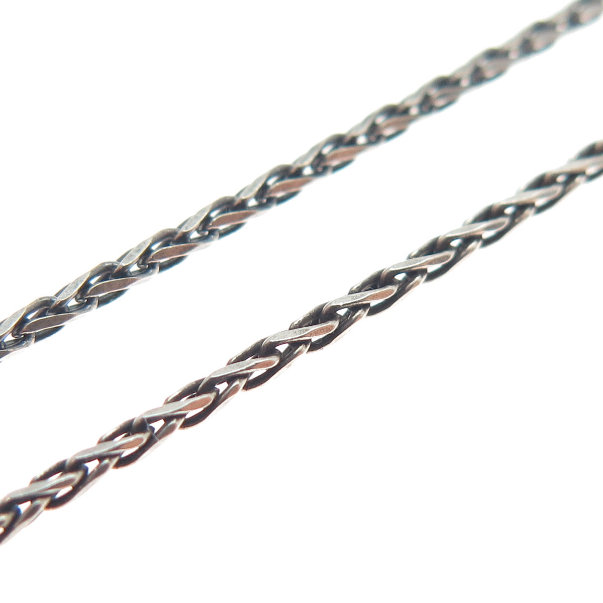 CAROLYN POLLACK & MILOR 925 Sterling Silver Vintage Multi-Gem Chain Necklace 18"