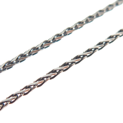 CAROLYN POLLACK & MILOR 925 Sterling Silver Vintage Multi-Gem Chain Necklace 18"