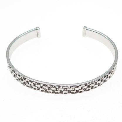 CHATEAU D'ARGENT 925 Sterling Vintage Italy Bismark Link Adjustable Bracelet 7"