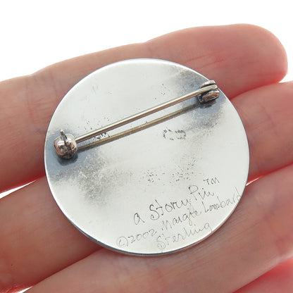 MARGIE LOMBARD 925 Sterling Silver Vintage 2002 True Friends A Story Pin Brooch