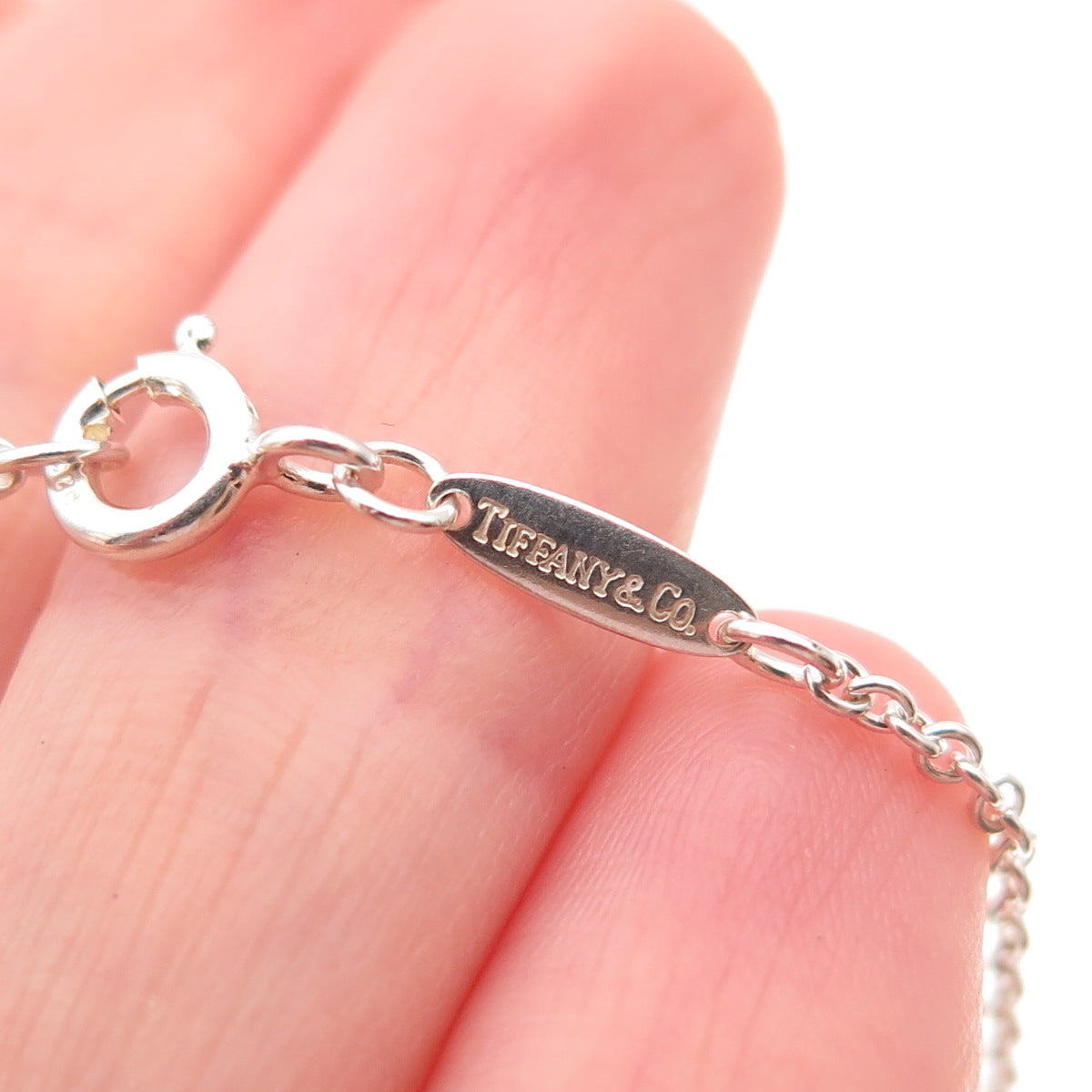 Tiffany & Co. Elsa Peretti 925 Sterling Silver Vintage Cable Chain Necklace 16"