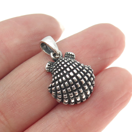 925 Sterling Silver Vintage Seashell Pendant