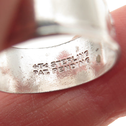 UNCAS 925 Sterling Antique Art Deco Good Luck Chinese Character Ring Size 7.25