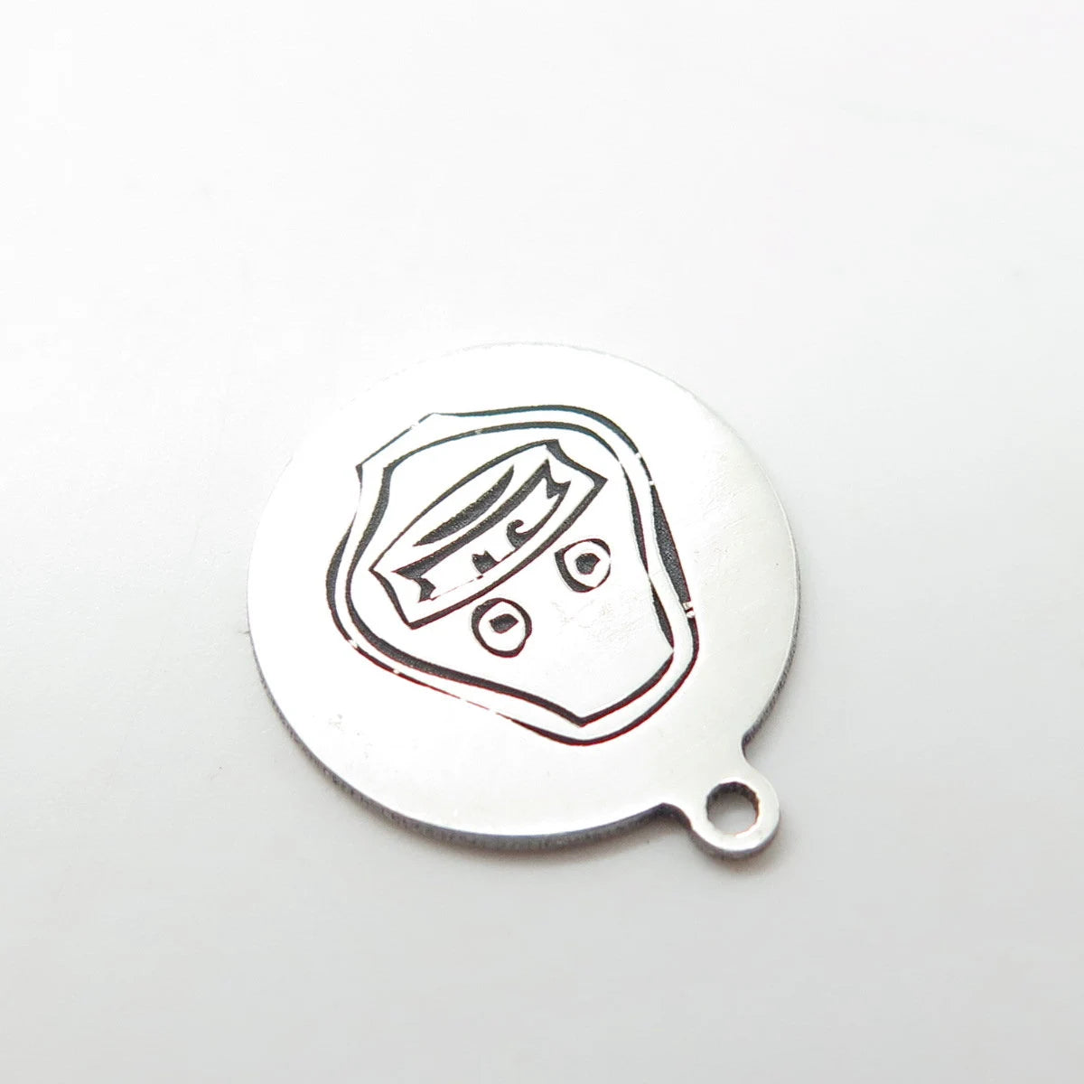 925 Sterling Silver USA Two In Town Duck Face Charm Pendant