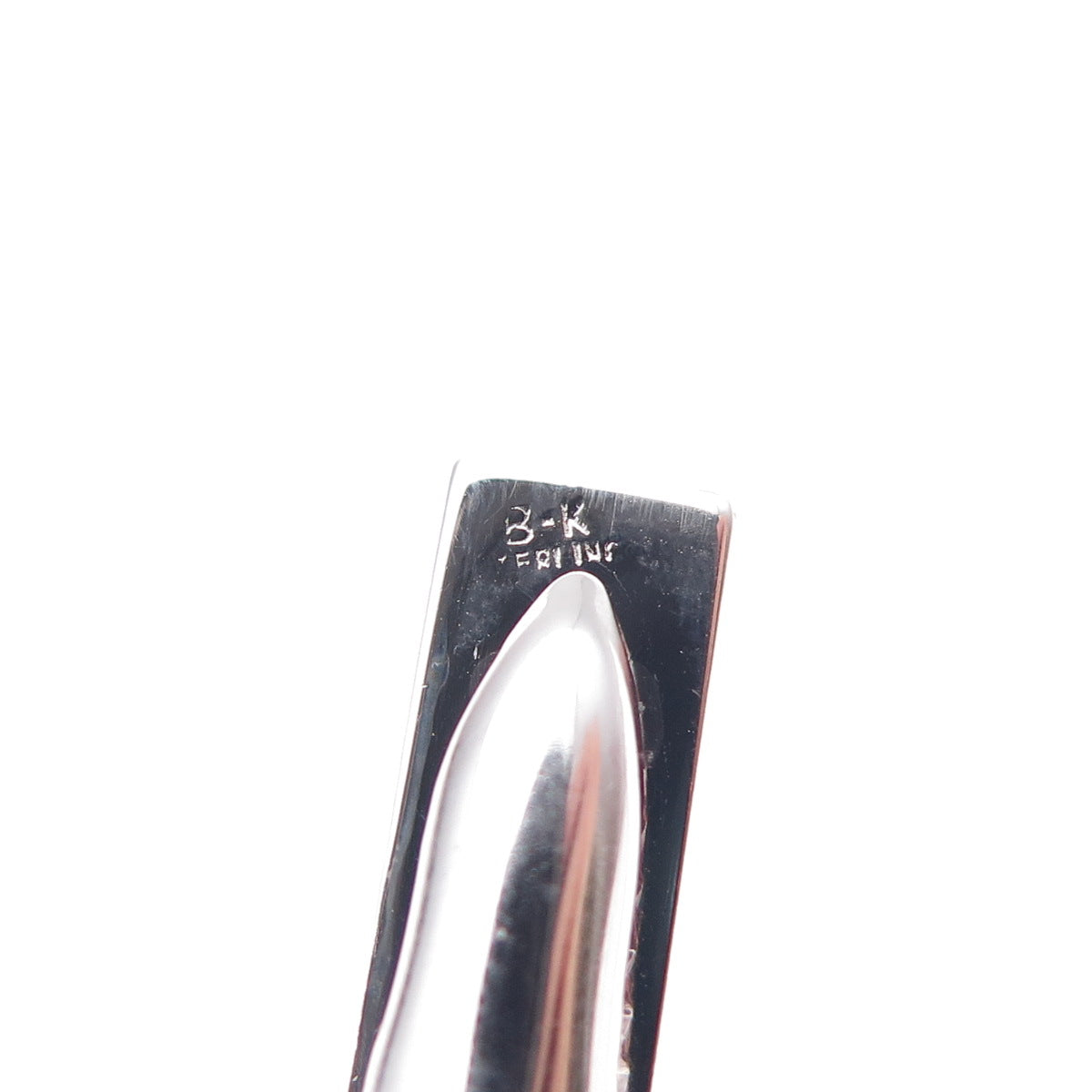 925 Sterling Silver Antique Art Deco Engraved Floral Scroll Tie Clip