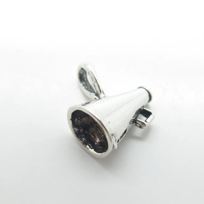 925 Sterling Silver Old Stock Sunwest Loudspeaker Charm Pendant