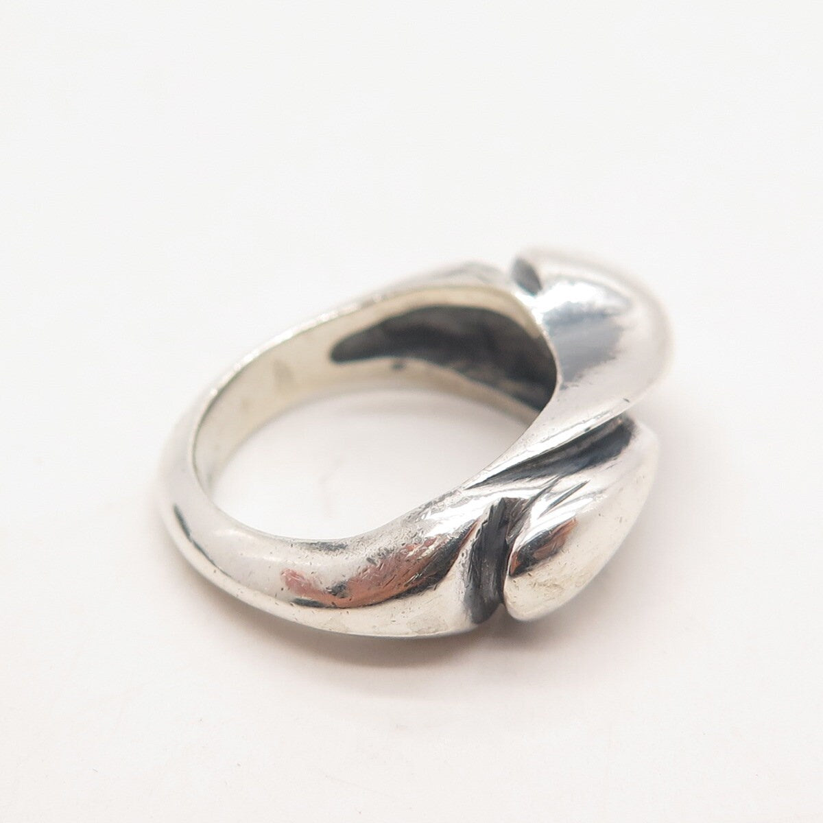 925 Sterling Silver Vintage Twisted Ring Size 5.5