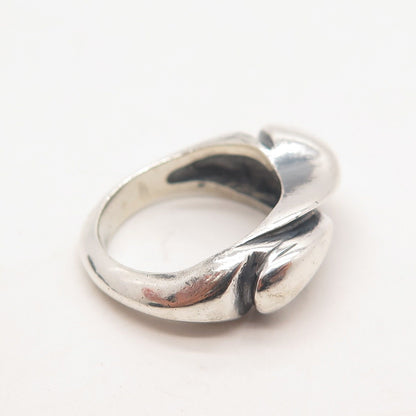 925 Sterling Silver Vintage Twisted Ring Size 5.5