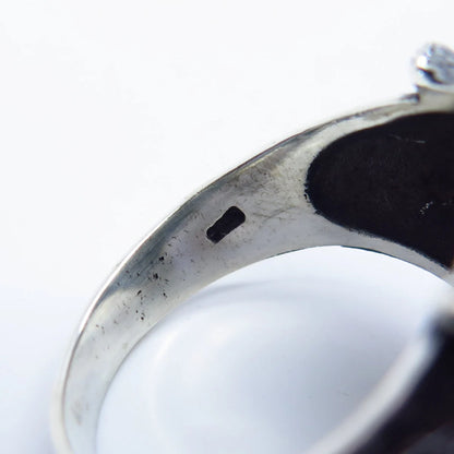 925 Sterling Silver Vintage Wild Animal Ring Size 11.25