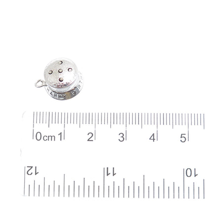925 Sterling Silver Antique Happy Birthday To You Cake Minimalist Charm Pendant