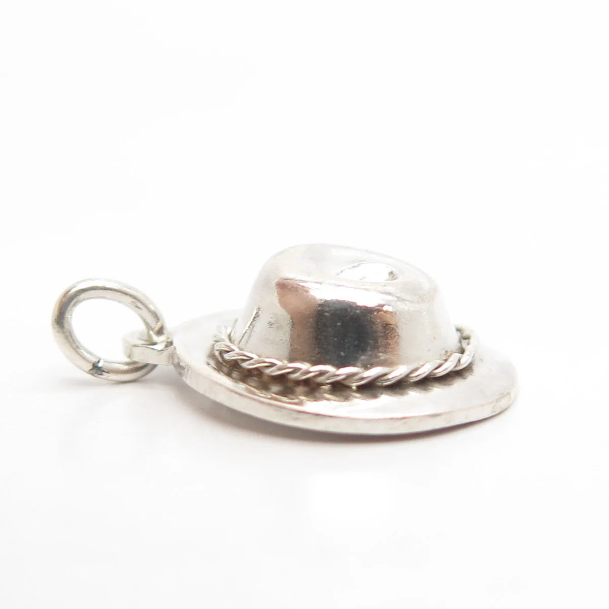 925 Sterling Silver Vintage Hat Charm Pendant