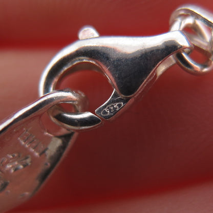 HAGIT GORALI 925 Sterling Silver Vintage Israel Modernist Necklace 16-20"