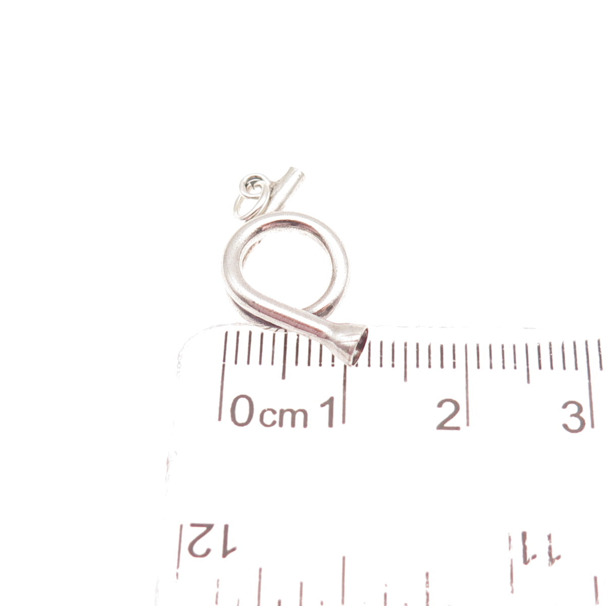 925 Sterling Silver Vintage Musical Horn Mini Charm Pendant