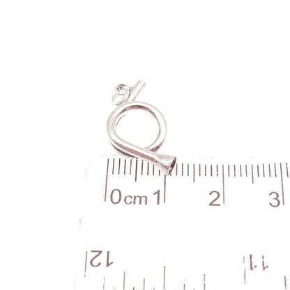 925 Sterling Silver Vintage Musical Horn Mini Charm Pendant