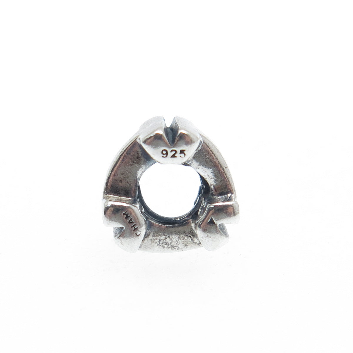CHAMILIA 925 Sterling Silver Letter H Initial Bead Charm