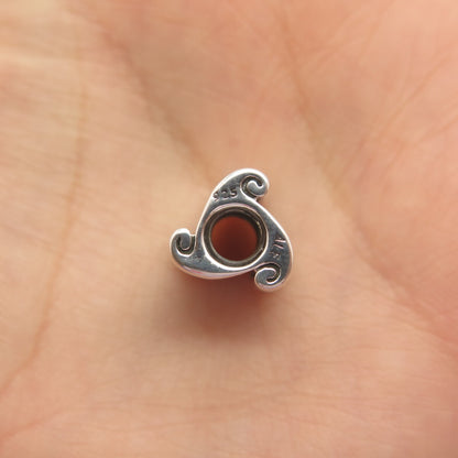 925 Sterling Silver Pandora "Best Friends" Waves Bead Charm