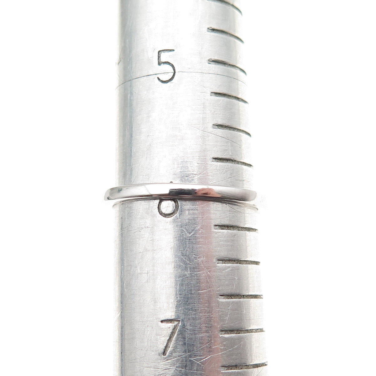 925 Sterling Silver Round-Cut C Z Engagement Ring Size 6