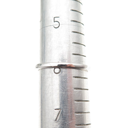 925 Sterling Silver Round-Cut C Z Engagement Ring Size 6