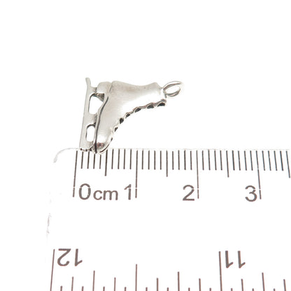 Peter Stone 925 Sterling Silver Vintage Ice Skating Mini Charm Pendant