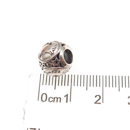 Pandora 925 Sterling Silver Cancer Zodiac Sign Slide Bead Charm