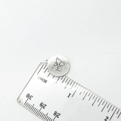 925 Sterling Silver USA Two In Town Butterfly Charm Pendant