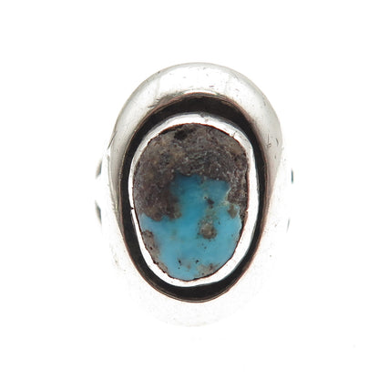 Cynthia Begay Navajo Old Pawn Sterling Silver Vintage Turquoise Ring Size 5.75
