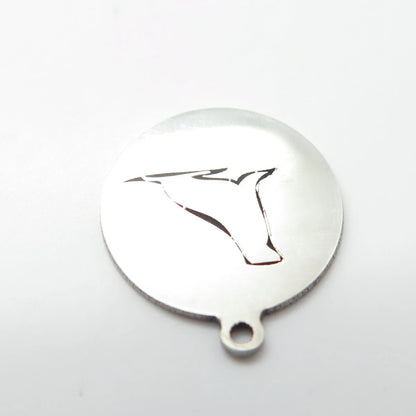 925 Sterling Silver USA Two In Town Sea Calf Charm Pendant