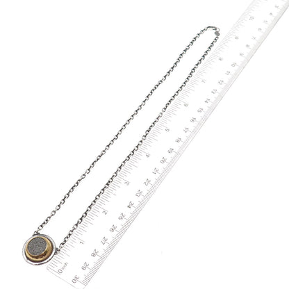 Gurhan 925 Sterling Silver 24K Gold Vintage Real Druzy Cable Chain Necklace 18"