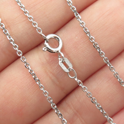 925 Sterling Silver Round-Cut C Z Snowflake Cable Chain Necklace 16"