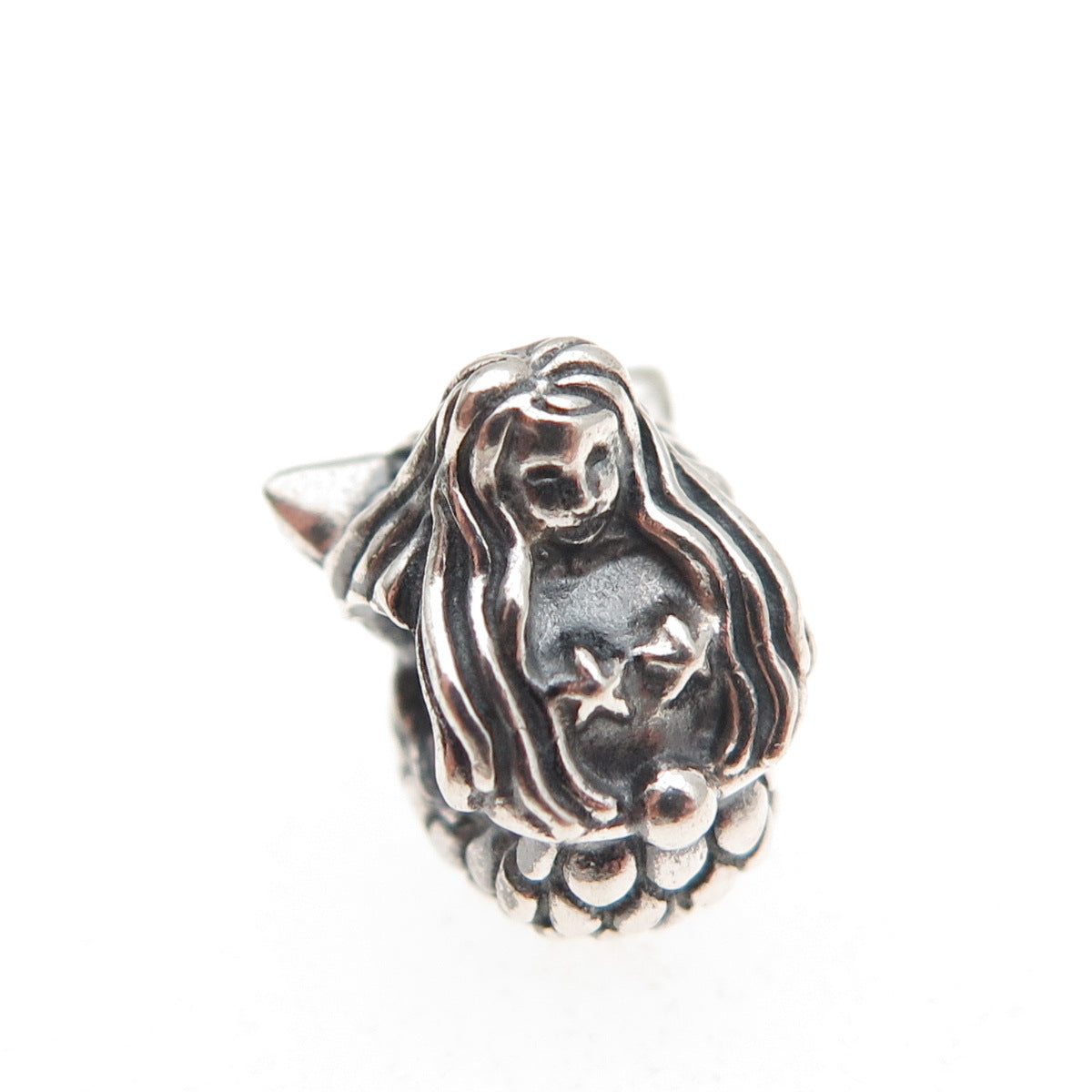 Pandora 925 Sterling Silver Mermaid Slide Bead Charm