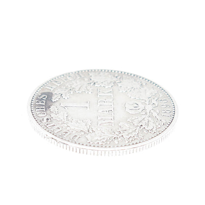900 Silver Antique 1896 Germany Emperor William II 1 Mark Duetsches Reich Coin