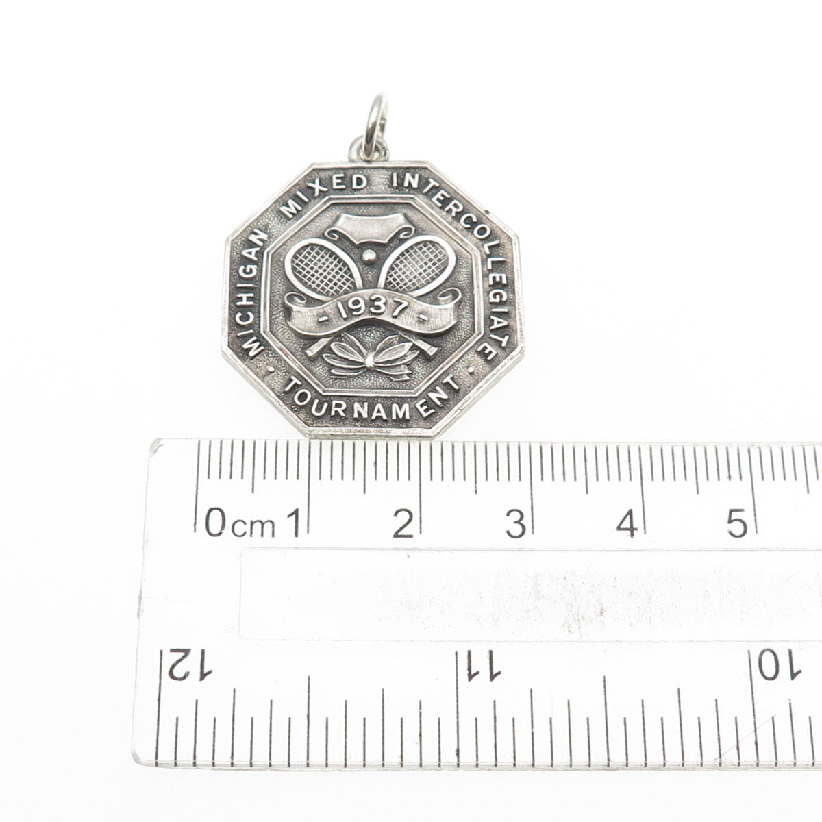 Dieges & Clust 925 Sterling Antique 1937 Michigan Mixed Intercollegiate Pendant