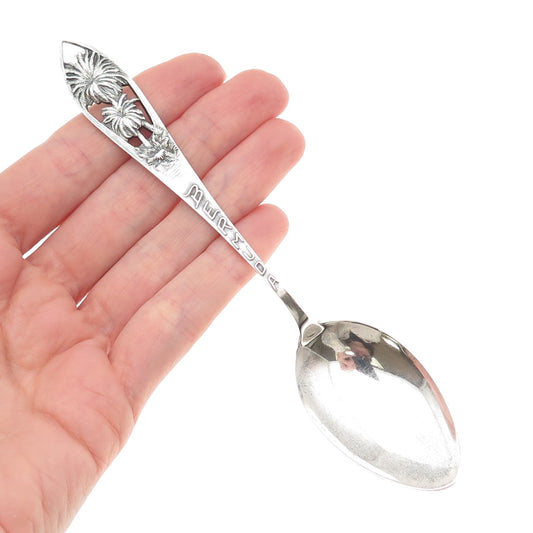 CHARLES M. ROBBINS 925 Sterling Silver Antique Art Deco Bermuda Coffee Spoon
