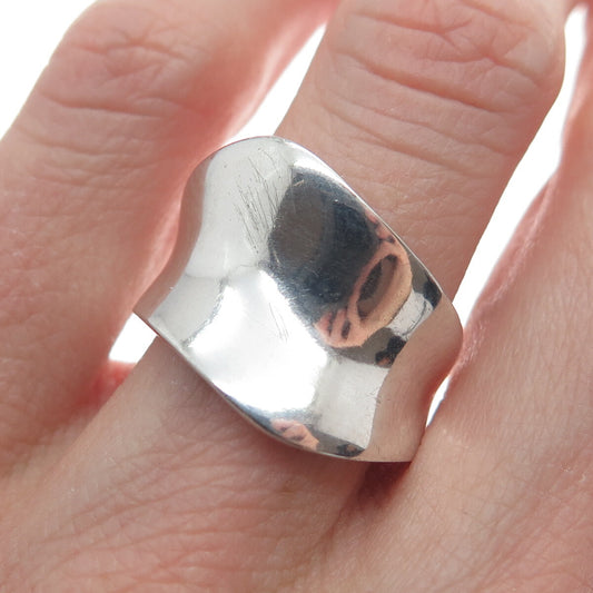 CHAPAL ZENRAY 925 Sterling Silver Vintage Modernist Ring Size 7.25
