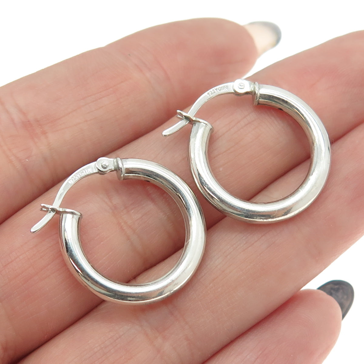 925 Sterling Silver Hoop Earrings