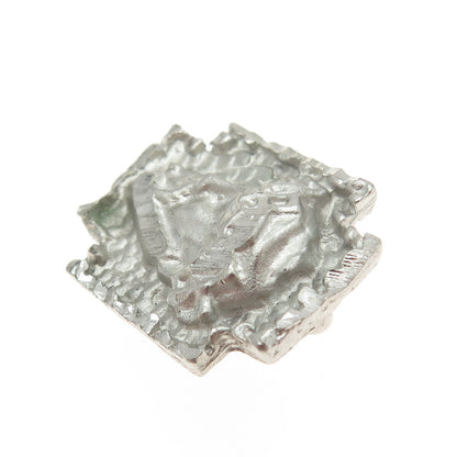 925 Sterling Silver Vintage Jesus Cross Religious Slide Pendant