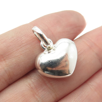 LINKS OF LONDON 925 Sterling Silver Vintage Heart Minimalist Charm Pendant