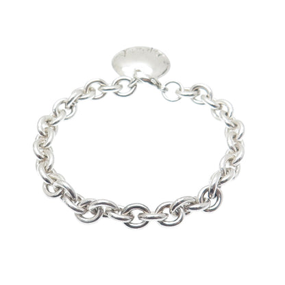 ROBERT LEE MORRIS STUDIO Sterling Silver Vintage Spirit Cable Link Bracelet 7"