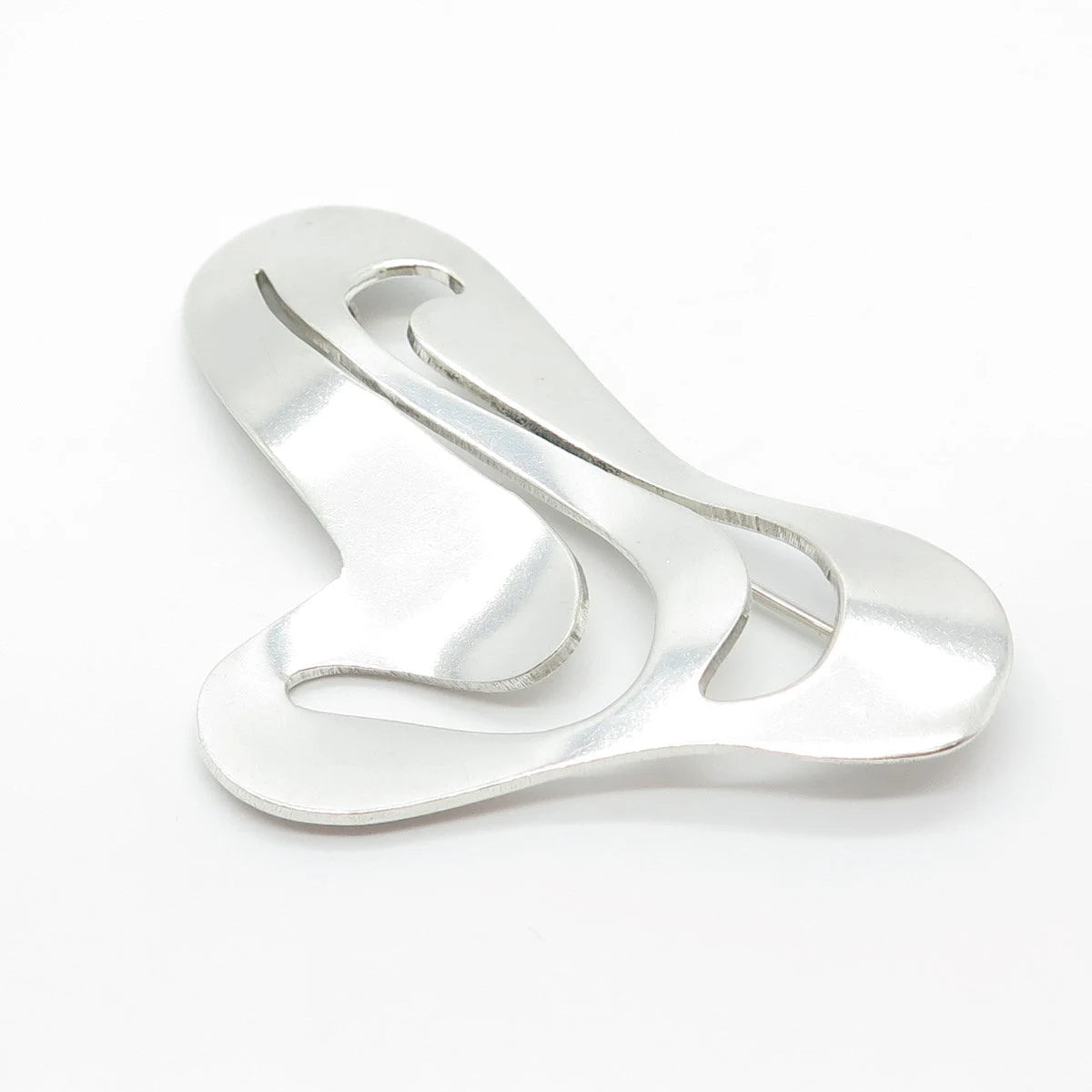 925 Sterling Silver Vintage Mexico Modernist Pin Brooch